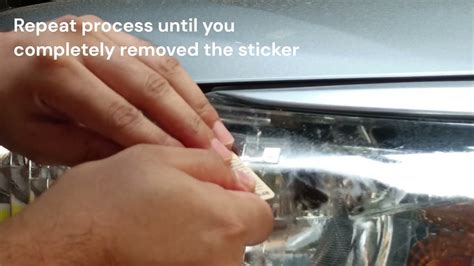 remove rfid sticker from headlights